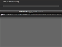 Tablet Screenshot of literaturlounge.org